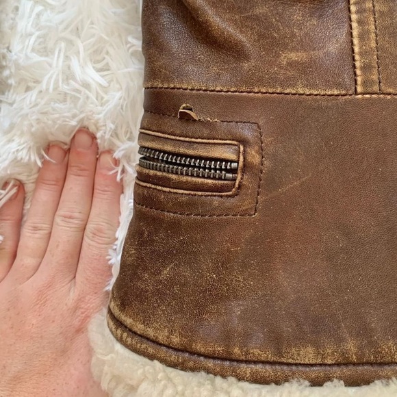 🤎SOLD! Thank you! 🤎 Vintage Leather Jacket - Picture 7 of 7